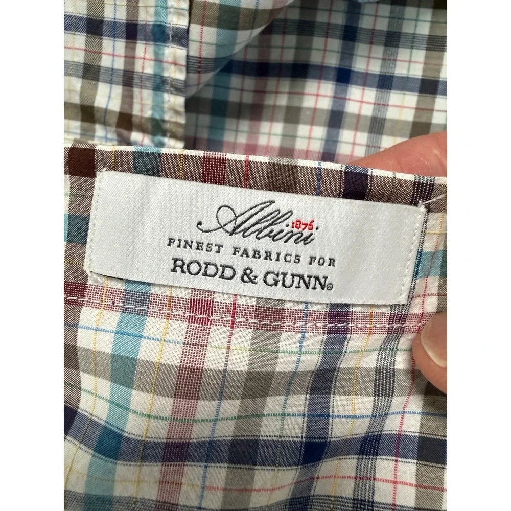 Rodd & Gunn‎ Shirt Men's 2XL Sports Fit Gingham Check Long Sleeve Casual Preppy